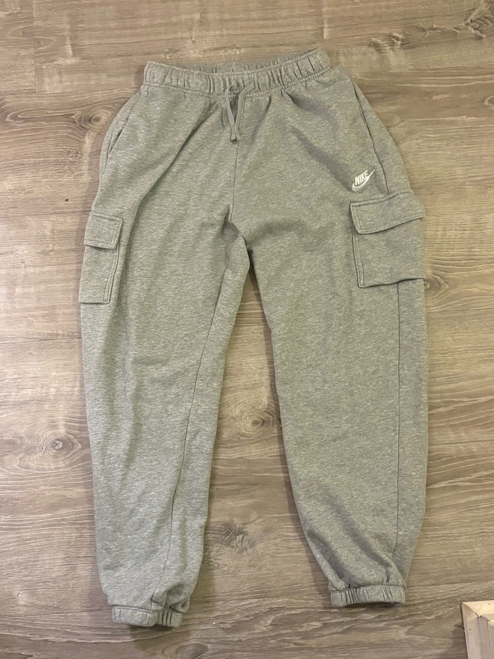 Nike Mens Gray Cargo Sweatpants Joggers
